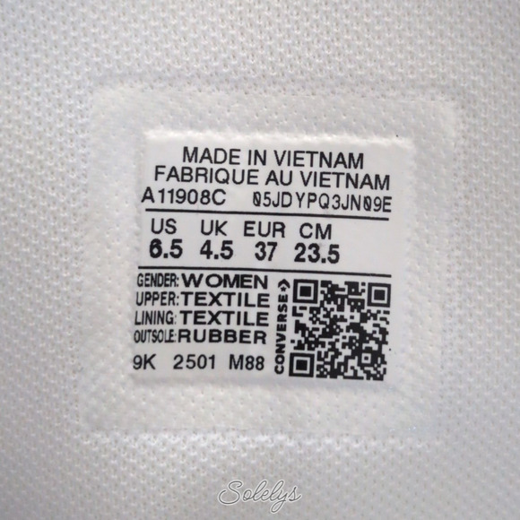 Converse Chuck Taylor All Star Hidden Wedge Platform White Canvas Sneaker 6.5 - Picture 6 of 11